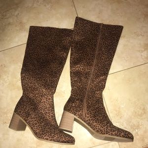 Cheetah print boots